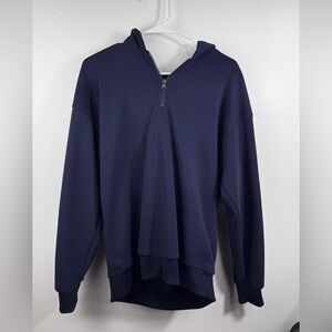 Men's Classic Navy Zip-Up Sweater
